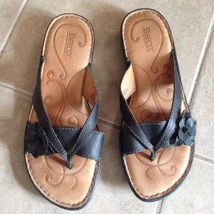 Born leather flip flops sandals shoes 10